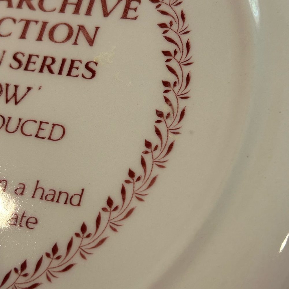 Pair of Spode Archive Collection Plates Georgian Series - Willow and Rome - Picture 7 of 14